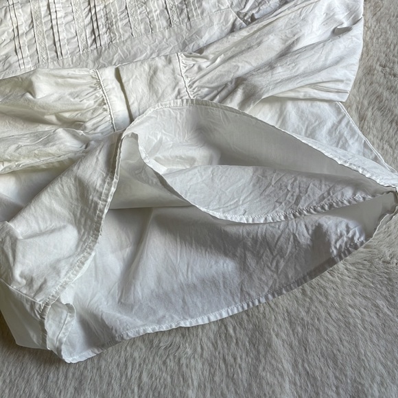 Janie and Jack | White Pintuck Ruffle Collar Blouse | 8 - Picture 12 of 16